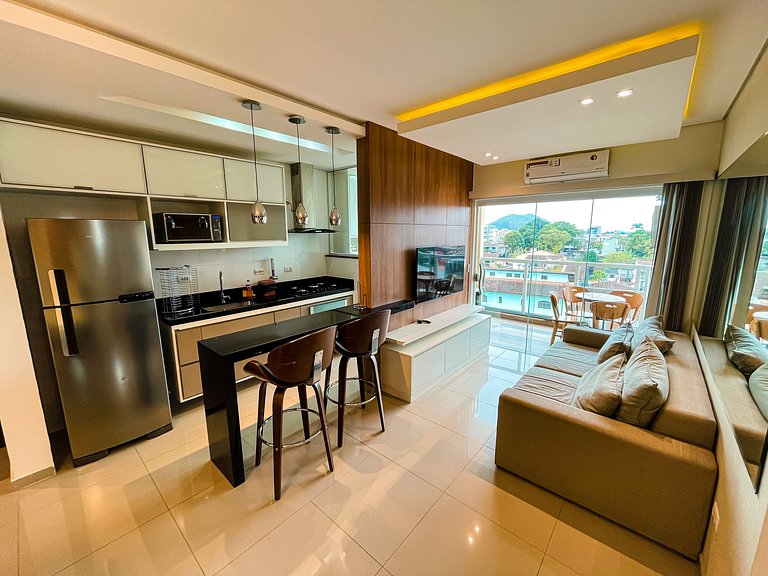 Apto Alto Padrão C/ Suíte, SmarTV, Wi-FI e Piscina