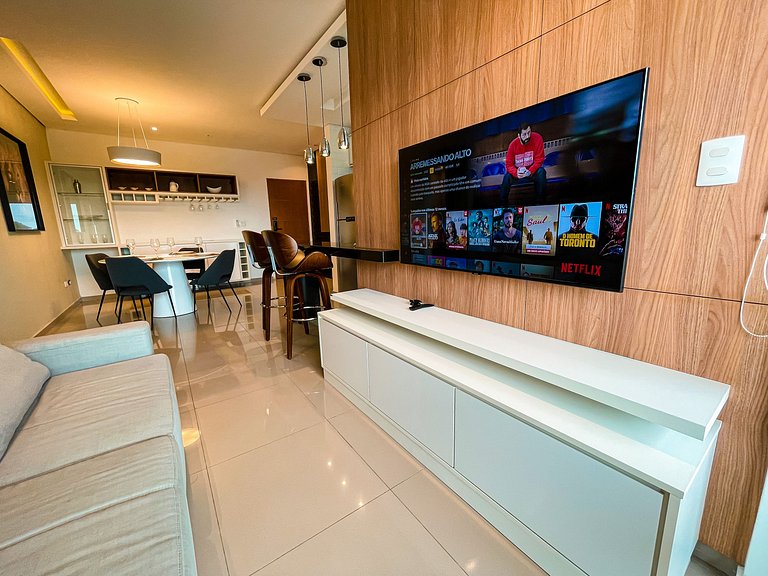 Apto Alto Padrão C/ Suíte, SmarTV, Wi-FI e Piscina